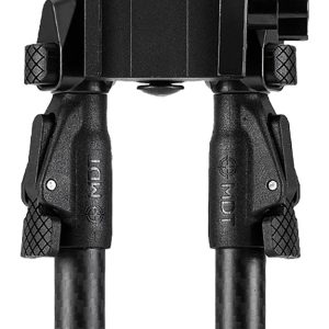 Mdt Sporting Goods Inc 105561BLK GRND-POD  Black 4.50"-9" Carbon Fiber/Aluminum, Adj. Throw Lever, 4 Leg Postitions, Fits ARCA Rail & RRS Dovetail