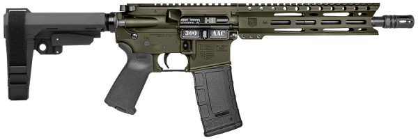 Diamondback DB1916B101 DB15  300 AAC 30+1 10" OD Green Cerakote Heavy Barrel 9" M-LOK Handguard 7075-T6 Aluminum SBA3 Brace Magpul MOE Grip