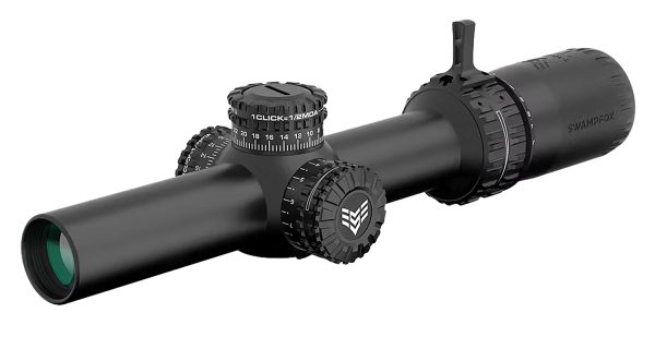 Swampfox Optics ARH11024-GL Arrowhead  Black 1-10x24mm 30mm Tube Guerrilla Dot MIL Green Reticle