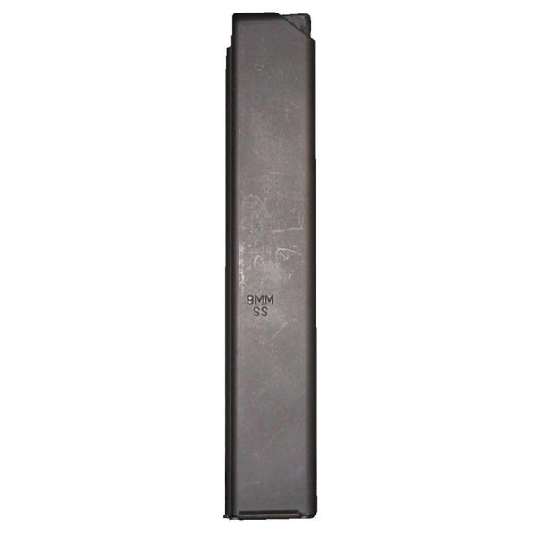 ASC AR Family Rifle Magazine Orange Follower 9mm Black Stainless Steel 32/rd