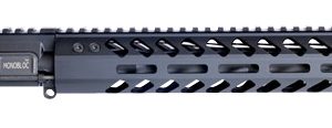 HM Defense 125MBUP556 MonoBloc Upper  223 Rem, 5.56x45mm NATO 12.50" Black Cerakote Barrel, 7075-T6 Aluminum Black Anodized Receiver, 10.37" M-LOK Free-Float Handguard for AR-15 Pistol
