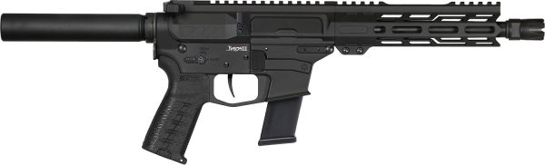 CMMG 45A790FAB Banshee MKG 45 ACP 13+1 8" Black Nitride Medium Taper Threaded Barrel, EML 7" M-LOK Handguards, Black Armor Cerakote Aluminum Picatinny Rail Receiver, Pistol Tube, CMMG Zeroed Grips