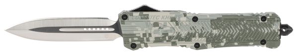 CobraTec Knives LADCCTK1DAGNS CTK-1  Large 3.75" OTF Dagger Plain D2 Steel Blade/Army DigiCamo Aluminum Handle Features Glass Breaker Includes Pocket Clip