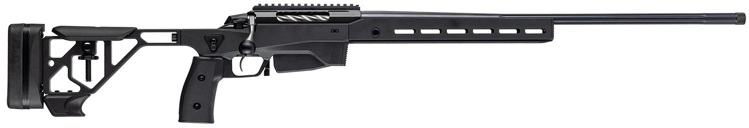 Tikka JRTXAGB37124 T3x Ace Game 7mm PRC 10+1 24" Fluted Threaded Barrel, Black Cerakote Picatinny Rail Aluminum Receiver, M-LOK Handguard, Adjustable Aluminum Stock, Black Polymer Grip