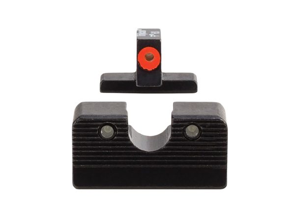 Trijicon 601000 HD XR Night Sight Set Green Tritium/Orange Outline Front, Green Tritium Rear, Black Frame, Fits FN 509