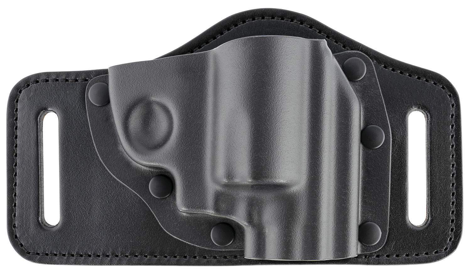 Galco TS224B TacSlide OWB Black Kydex/Leather Compatible w/ Glock 17 Gen1-5/19 Gen1-5/22 Gen2-5 Belt Slide Mount Right Hand