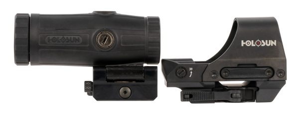 Holosun HS510CHM3X 510 & HM3X Combo Kit Black Anodized 1x/3x, 2 MOA Red Dot/65 MOA Circle Reticle