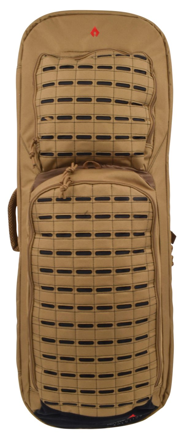 Advance Warrior Solutions FR36RBPTN/BL Frame  36" L Backpack with Side Handle, Tan Polyester for Tactical Rifle, Molle Front