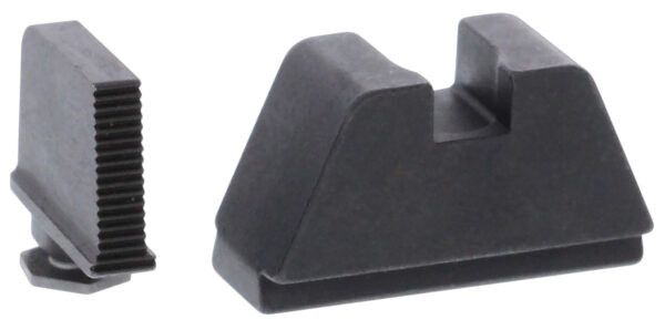 AmeriGlo GL470 Optic Compatible Sight Set for Glock  2XL Tall Serrated Front Sight- Black Rear Sight