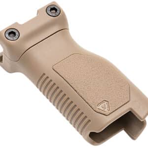 Strike Industries ARCMAGLFDE Angled Vertical Grip Long Flat Dark Earth Polymer with Cable Management Storage for M-LOK Rail
