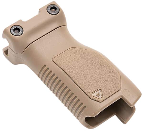 Strike Industries ARCMAGLFDE Angled Vertical Grip Long Flat Dark Earth Polymer with Cable Management Storage for M-LOK Rail