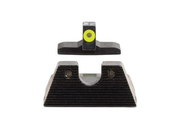 Trijicon 600895 HD XR Night Sight Set Green Tritium/Yellow Outline Front, Green Tritium Rear, Black Frame, Fits H&K VP9/45C/45C Tactical/P30/P30L/P30SK