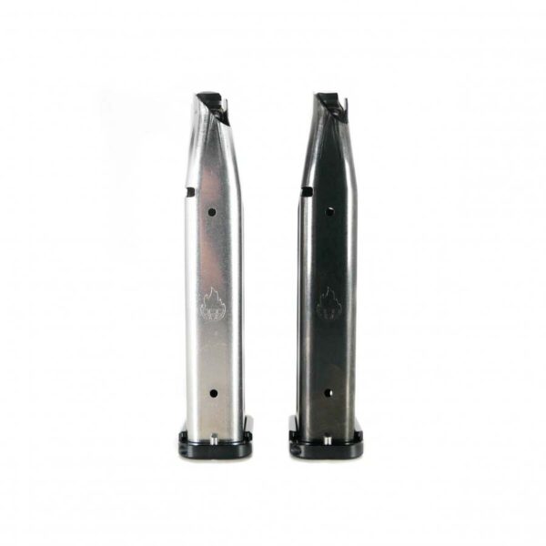 Atlas Gunworks 9mm Premium Competition Magazine, 23 Round, Stainless Steel (140mm)