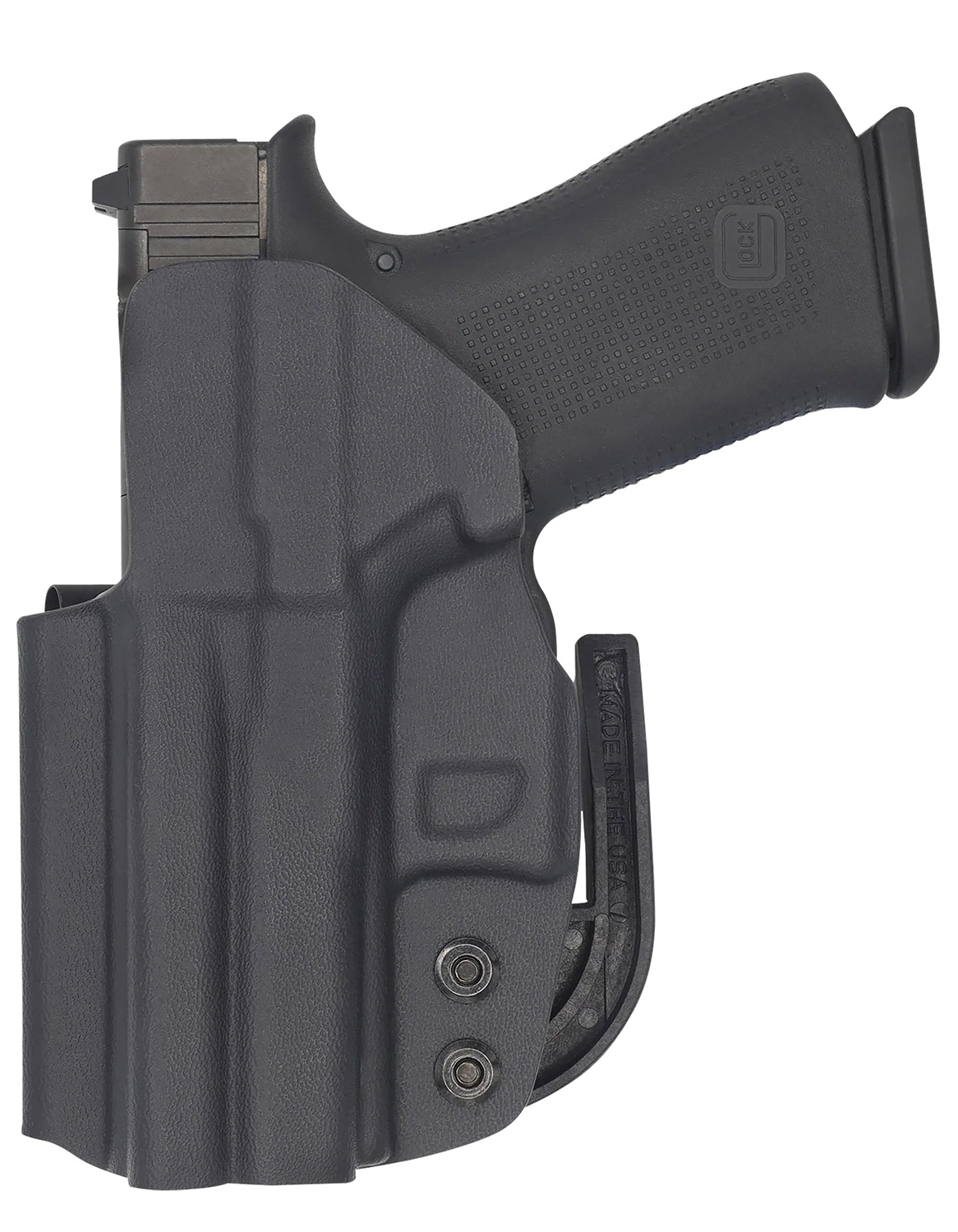 C&G Holsters 0062100 Covert IWB Black Kydex Belt Clip Fits Glock 43/43X
