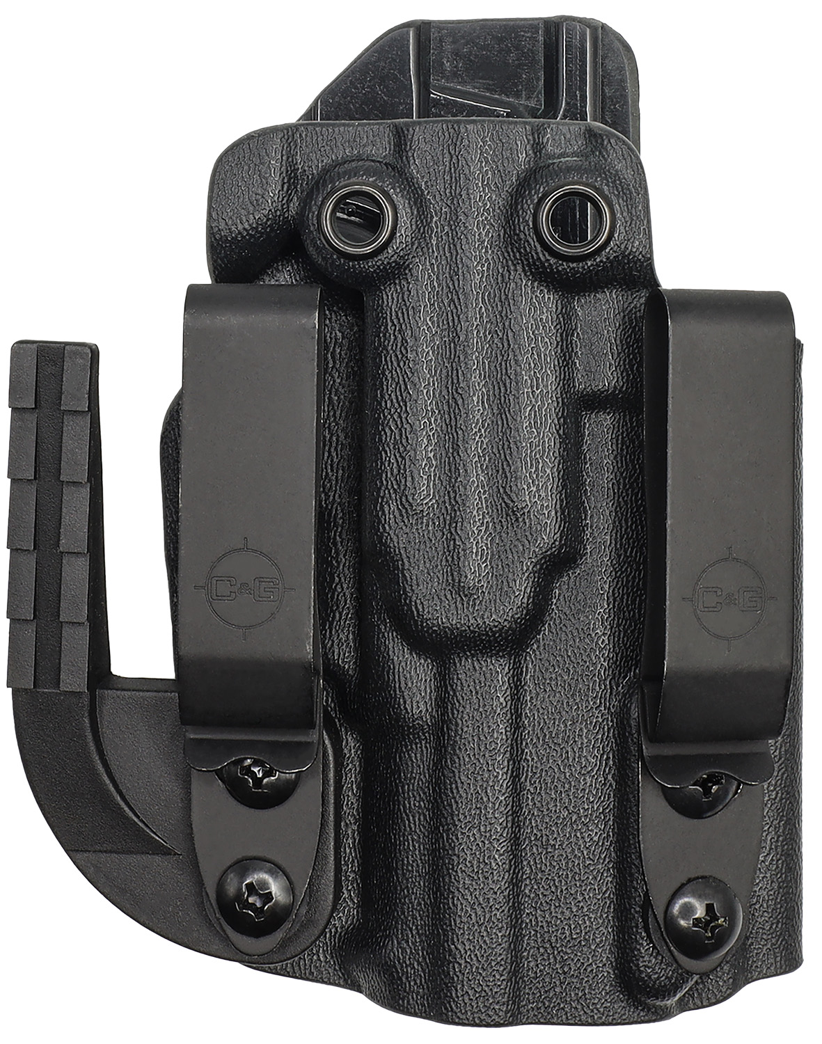 C&G Holsters 0258100 Covert IWB Black Kydex Belt Clip Fits Sig P365