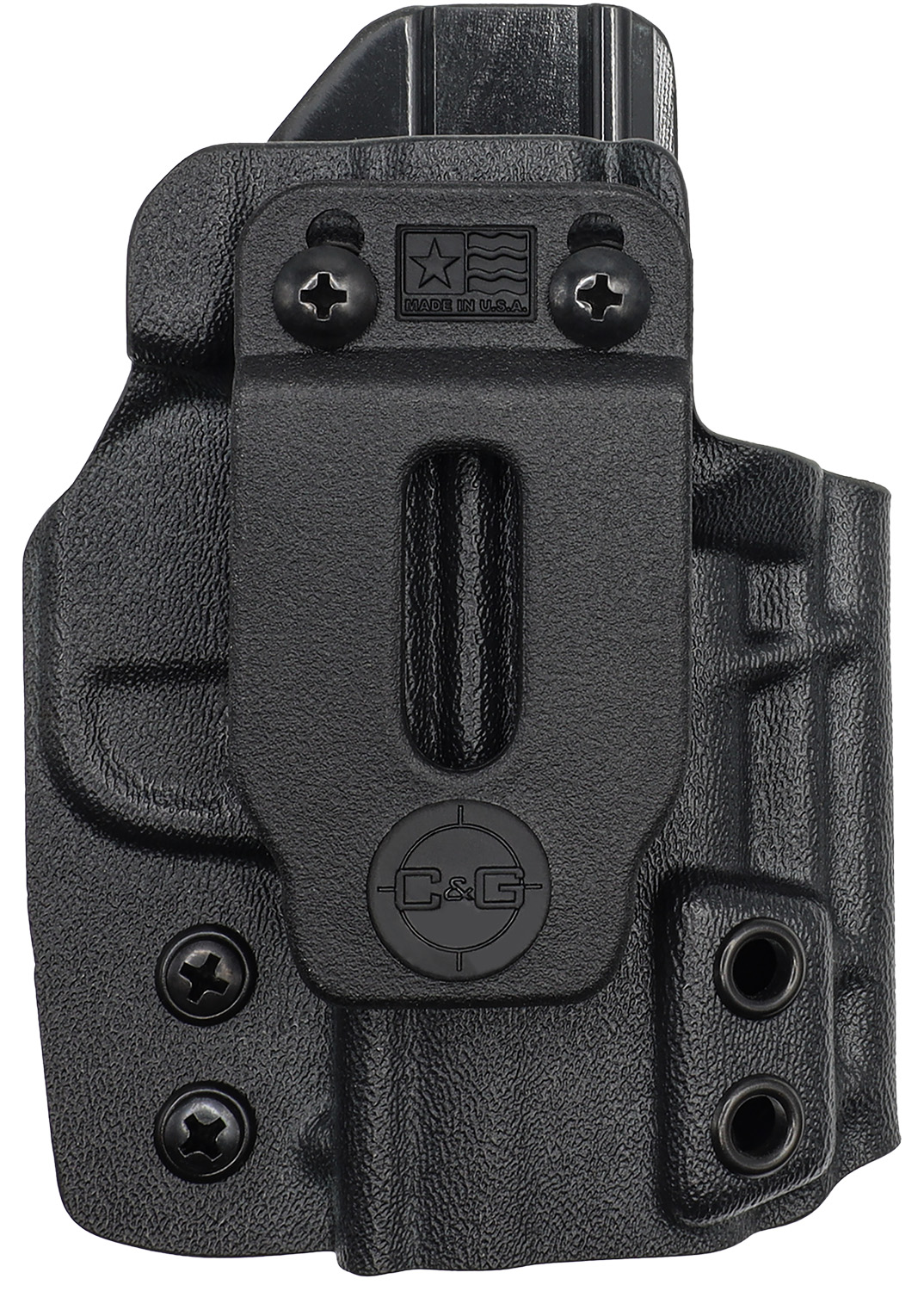 C&G Holsters 0952100 Covert IWB Black Kydex Belt Clip Fits Springfield Hellcat Right Hand