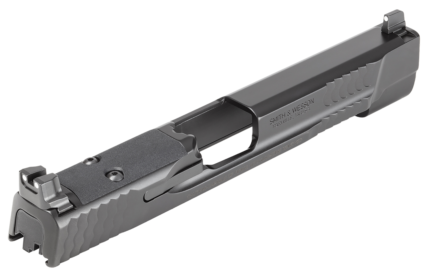 Smith & Wesson 14568 Slide Assembly  Black Optic Ready/Serrated Slide