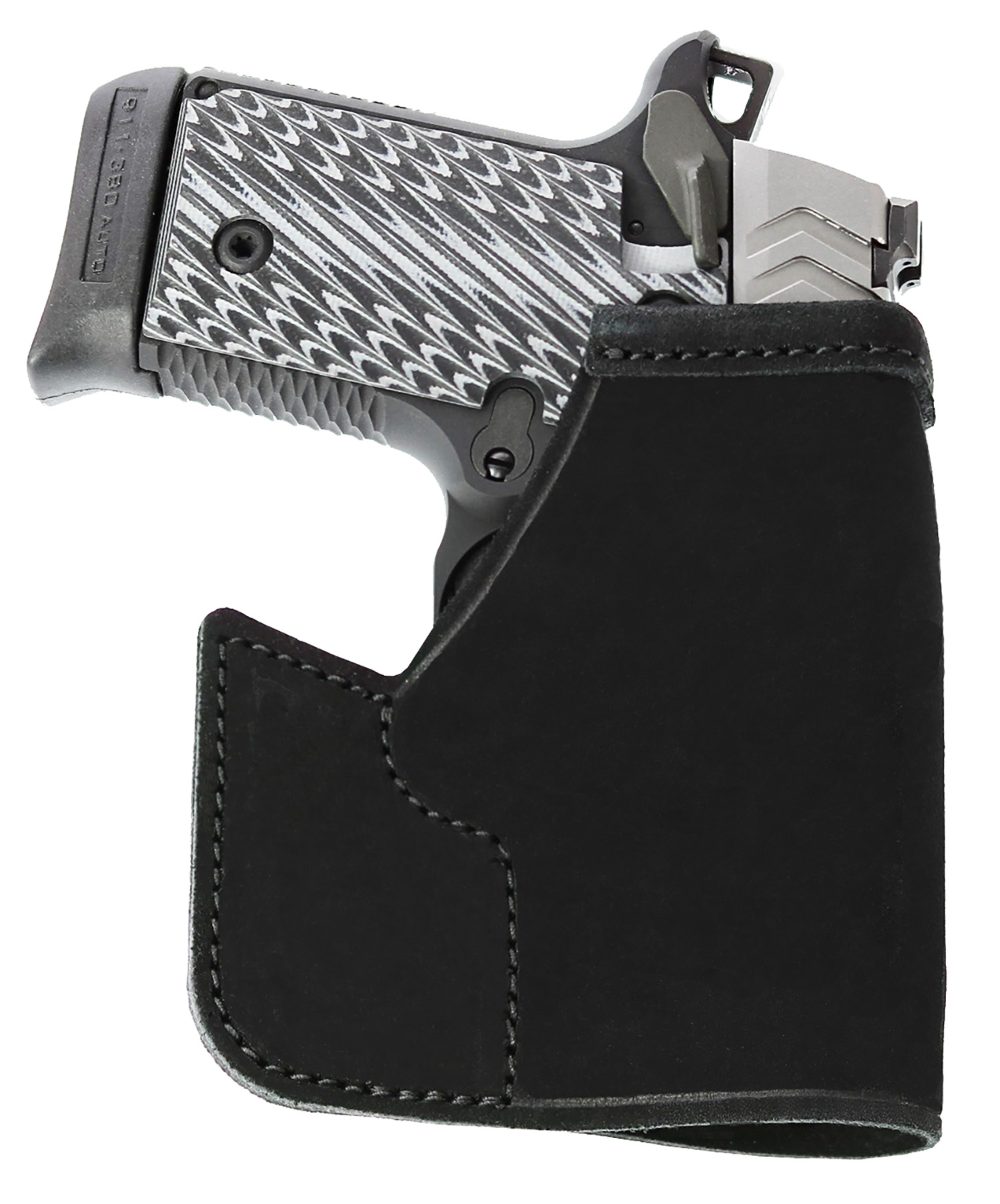 Galco PRO608B Pocket Protector Black Leather Fits Sig P238 Fits Springfield 911/Diamondback DB Ambidextrous