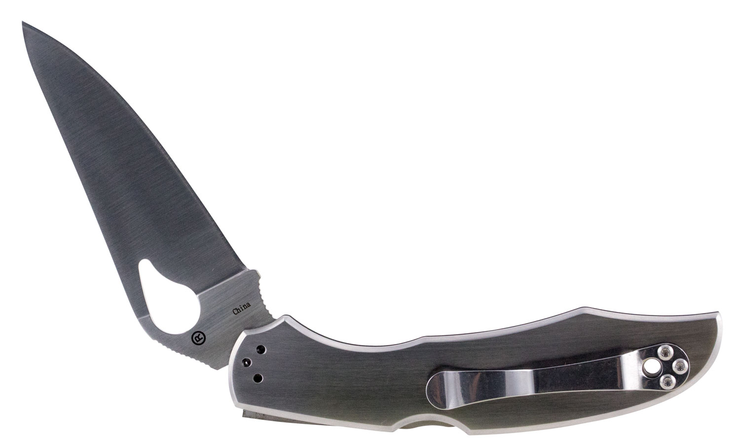 Spyderco BY03P2 Byrd Cara Cara 2 3.75" Folding Spear Point Plain 8Cr13MoV SS Blade Stainless Steel Handle Includes Pocket Clip