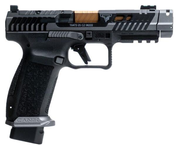 CANIK TTI COMBAT 9MM 4.6IN BRONZE BARREL SMOKE SLIDE 18RD HG7854S-N