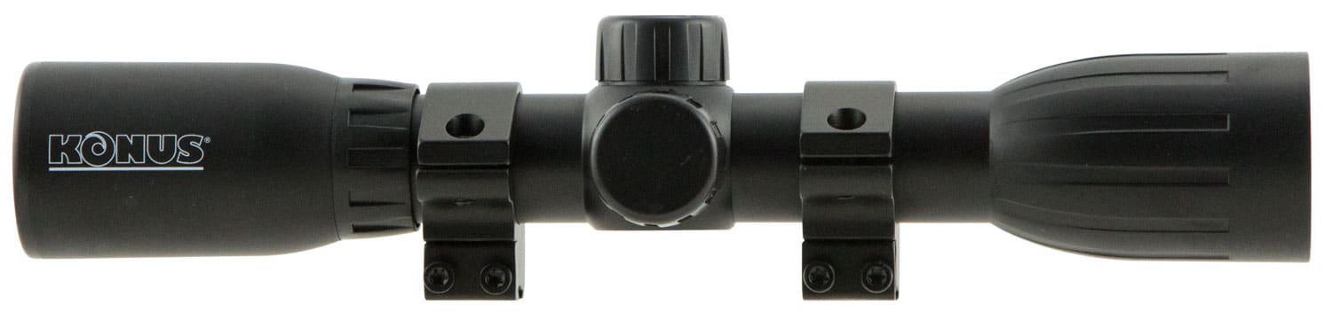 Konus 7350 KonusFire Matte Black 4x32mm 1" Tube 30/30 Reticle Includes Mounting Rings