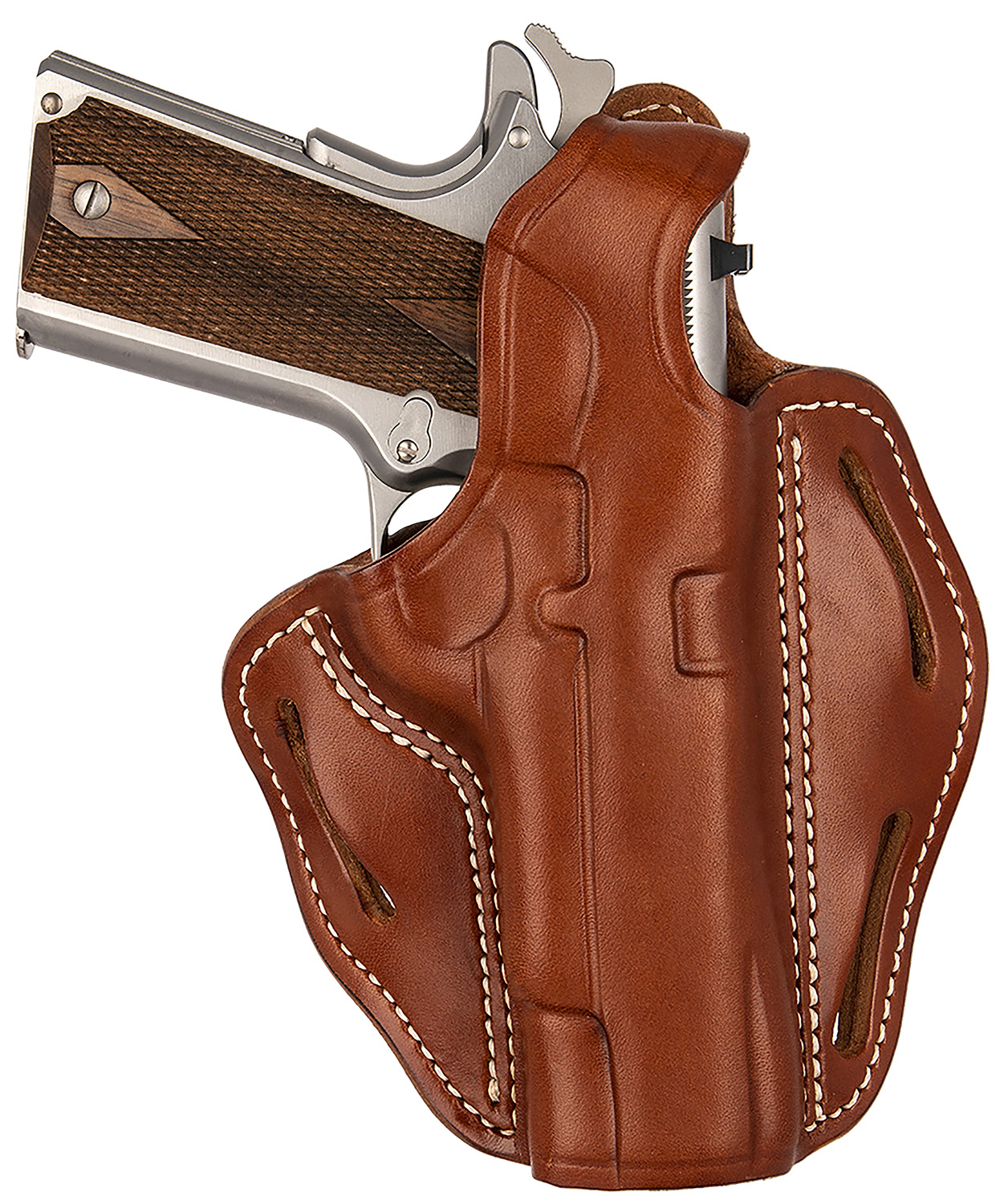 1791 Gunleather BHX1CLCBRR BHX OWB 01 Classic Brown Leather Belt Slide Fits 4-5" 1911