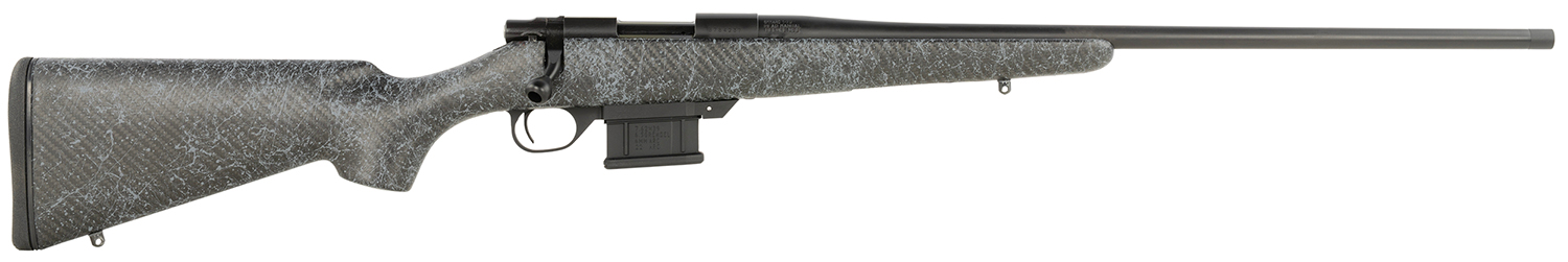 Howa HCE308GW 1500 Carbon Elevate 308 Win 5+1 24" Wrapped Carbon Fiber Threaded Barrel, Blued Drilled & Tapped Steel Receiver, Fixed Stocky's Black w/Gray Webbing Carbon Fiber Stock, Right Hand