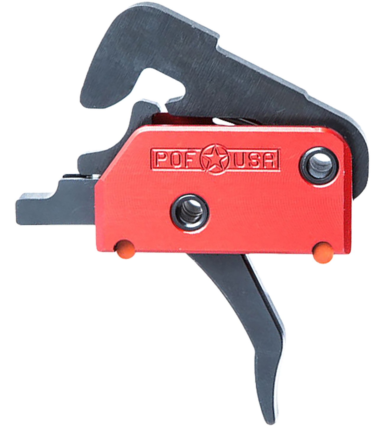 Patriot Ordnance Factory 00516 EFP Two-Stage Straight Trigger with 4 lbs Draw Weight & Black Hardcoat Anodized Finish for AR-Platform