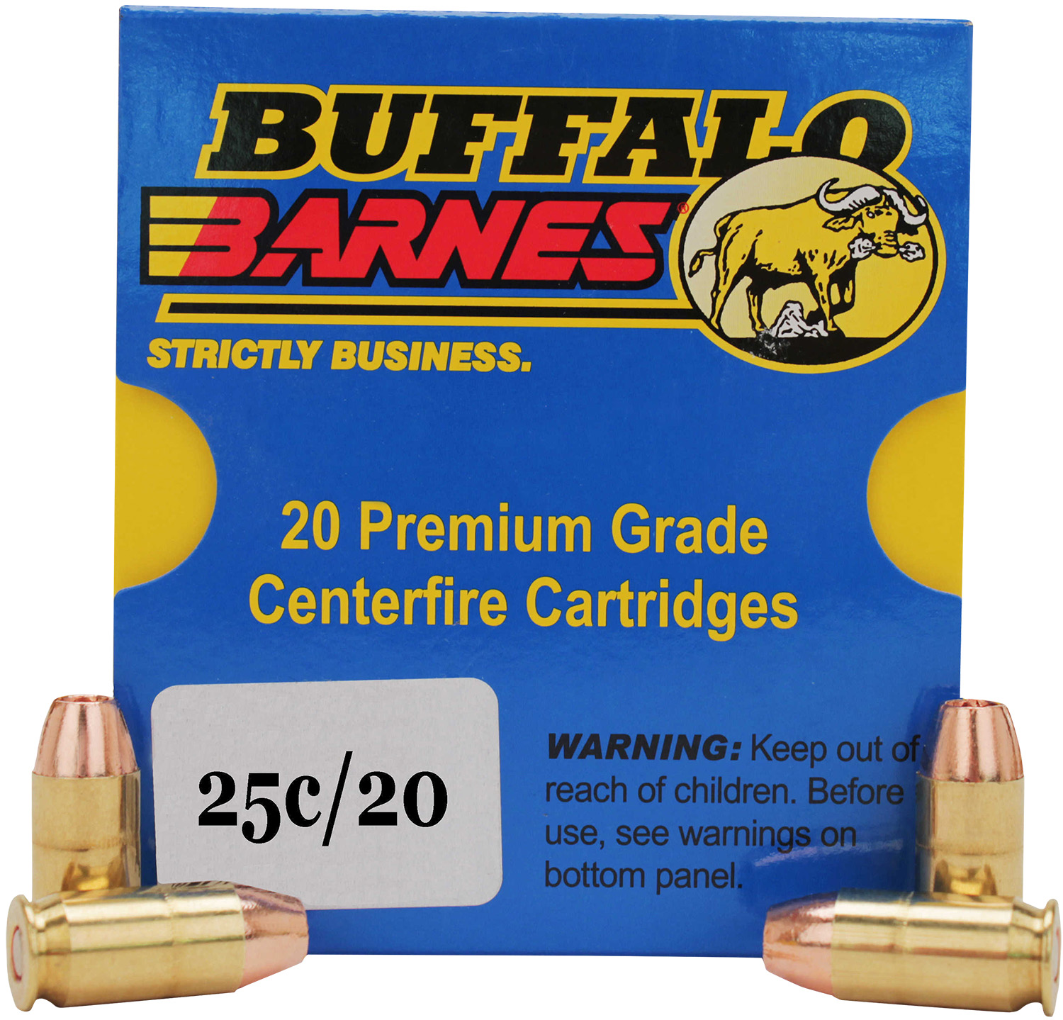 Buffalo Bore Ammunition 25C20 Buffalo-Barnes Strictly Business 357Sig 125gr Barnes TAC-XP Lead Free 20 Per Box/12 Case