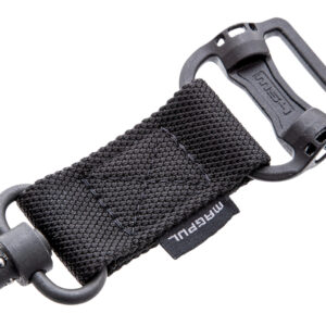 Magpul MAG519-BLK MS1/MS4 Sling Adapter made of Steel with Maganese Phosphate Black Finish, Polymer Hardware, Nylon 1.25" Webbing & Two to One-Point Design for AR-15, M4, M16, AK-Platform & AKM