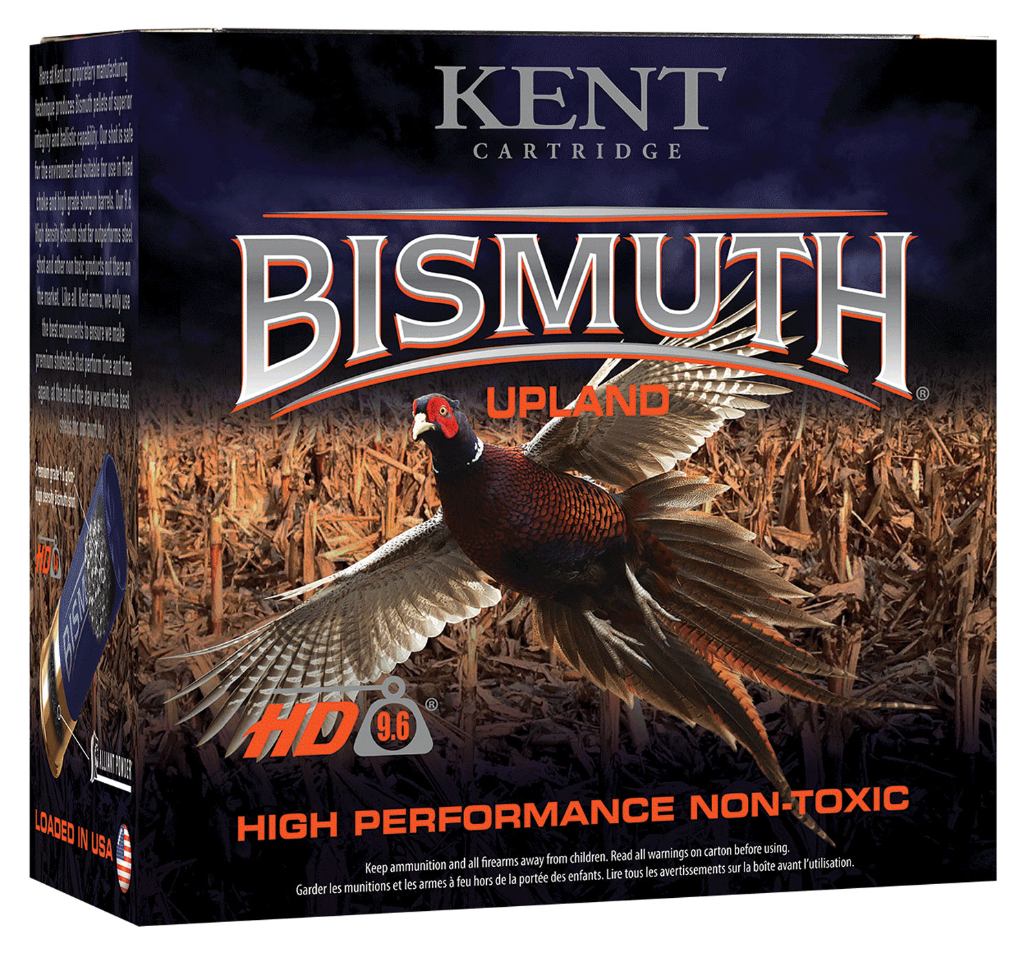 Kent Cartridge B123U425 Bismuth Upland 12 Gauge 3" 1 1/2 oz Bismuth 5 Shot 25 Per Box/ 10 Case
