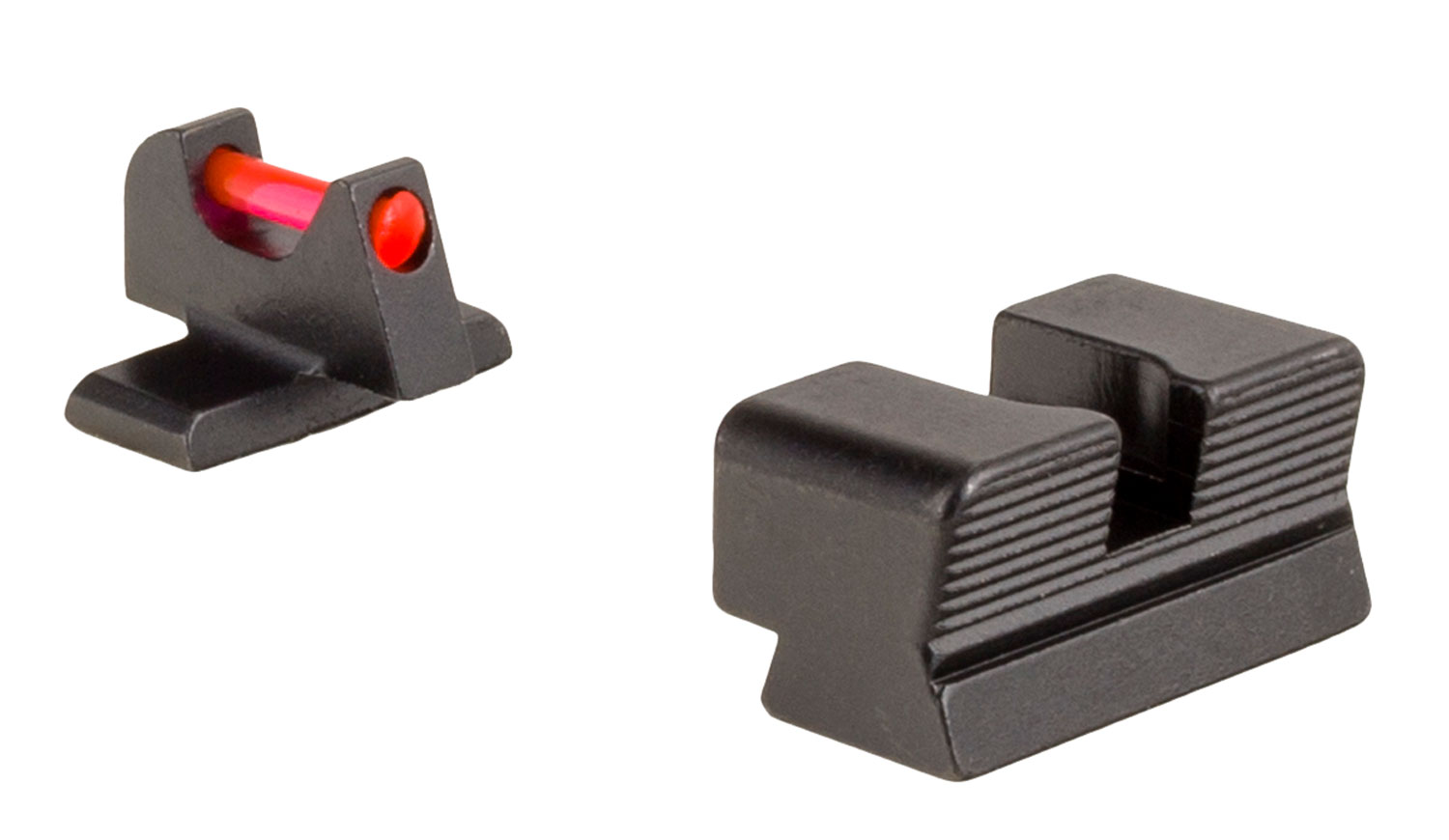 Trijicon 601050 Fiber Sights Red/Fiber Optic Front Sight-Black/Blank Rear Sight Sig Sauer P225/P226/P228 #8 Front/#8 Rear