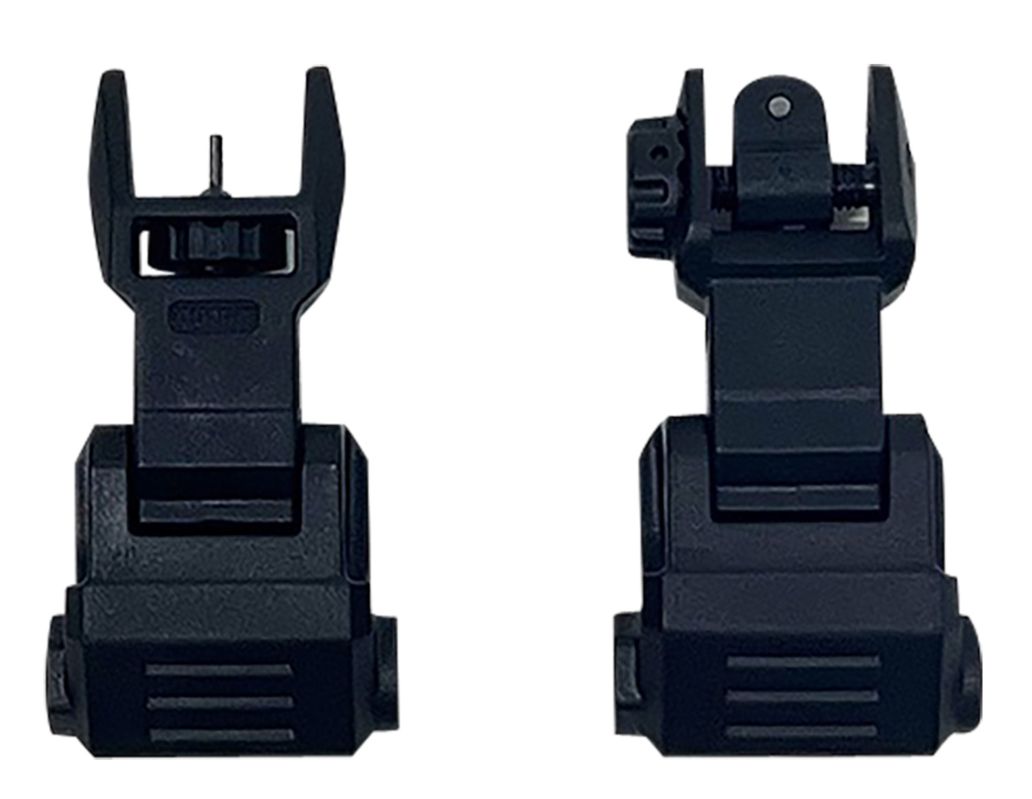NcStar VG167 Picatinny High Profile Front and Rear Sight Set Black Polymer