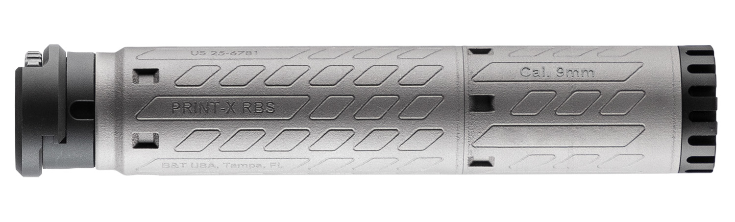 B&T Firearms SDSQDM9 SMG 9mm Luger 1.77" Gray Titanium 1.375"x24