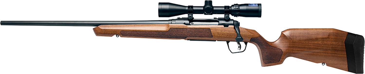 Savage Arms 32270 Axis 2 XP Combo 243 Win 4+1 22" Matte Black Sporter Barrel & Drilled & Tapped Carbon Steel Receiver, Ergonomic Hardwood Stock, Left Hand, Weaver 3-9x40mm Scope