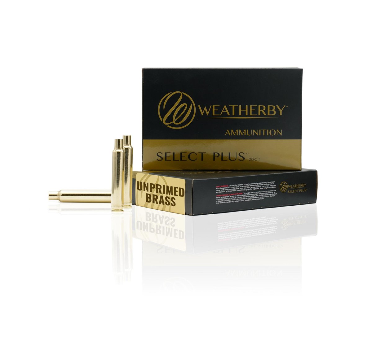 Weatherby Unprimed Brass Rifle Cartridge Cases 20/ct .270 Wby