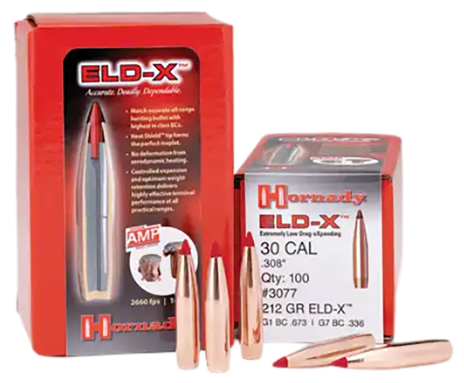 Hornady 2841 ELD-X 7mm .284 175 gr Extremely Low Drag eXpanding 100 Per Box/ 15 Case