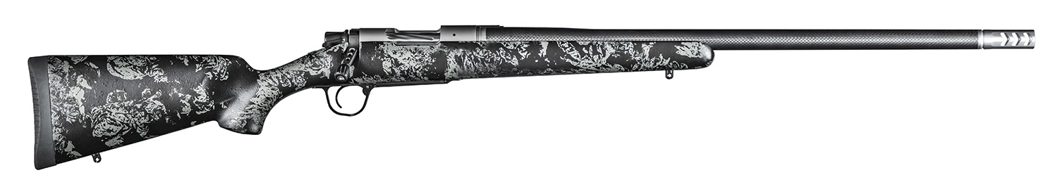 Christensen Arms 8010615100 Ridgeline FFT Full Size 308 Win 4+1, 20" Stainless Steel Threaded Barrel, Stainless Aluminum Receiver, Black w/Gray Accents Fixed Sporter w/Flash Forged Technology Stock