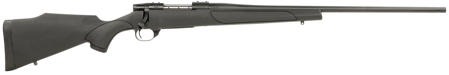 Weatherby VTX222RR4T Vanguard Obsidian Full Size 22-250 Rem 5+1 24" Blued #2 Contour Threaded Barrel, Blued Drilled & Tapped Steel Receiver, Black Monte Carlo Synthetic Stock
