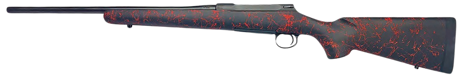 Sauer 80118093 100 Classic XT Sports South Exclusive Full Size 7mm Rem Mag 4+1 24.40" Matte Blued Steel Barrel & Drilled & Tapped Steel Receiver, Black/Red Webbing HS Precision Synthetic Stock