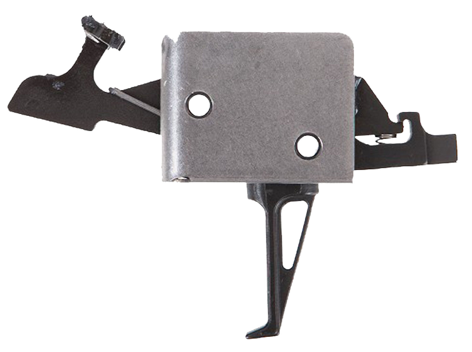CMC Triggers 93504 Drop-In Two-Stage Flat Trigger w/ 2-4 lbs Draw Weight & Black/Silver Finish