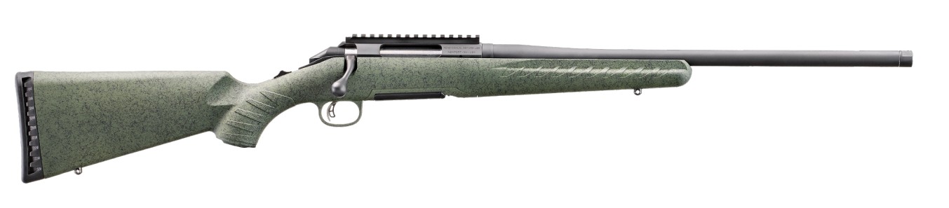 GLENFIELD MODEL A 308 WIN 20IN BARREL 4RD BLACK THREADED MOSS GREEN SPLATTER STOCK ADJ TRIGGER PICATINNY BASE 52001