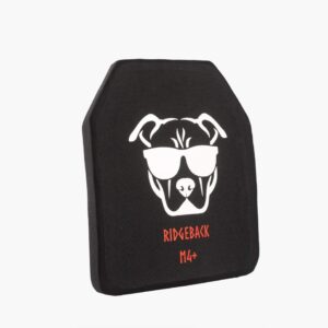 Guard Dog Tactical Ridgeback Level IV+ Multi-Curve 10X12 Ceramic Plate | 8.3 Lb/Per - Black
