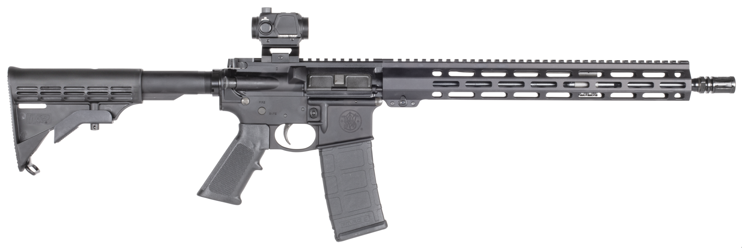 SMITH & WESSON M&P 15 SPORT III WITH CT RED DOT OPTIC M-LOK BLACK, 5.56 NATO, MLGS, 16IN BARREL 30RD 14207
