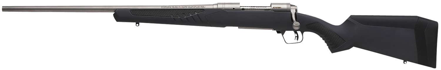 Savage Arms 57056 110 Storm Full Size 270 Win 4+1 22" Matte Button-Rifled Barrel, Matte Drilled & Tapped Stainless Steel Receiver, AccuStock Matte Gray Synthetic Stock, Left Hand