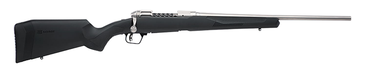 Savage Arms 57074 110 Lightweight Storm 243 Win 4+1 20", Matte Stainless Metal, Black Synthetic Stock