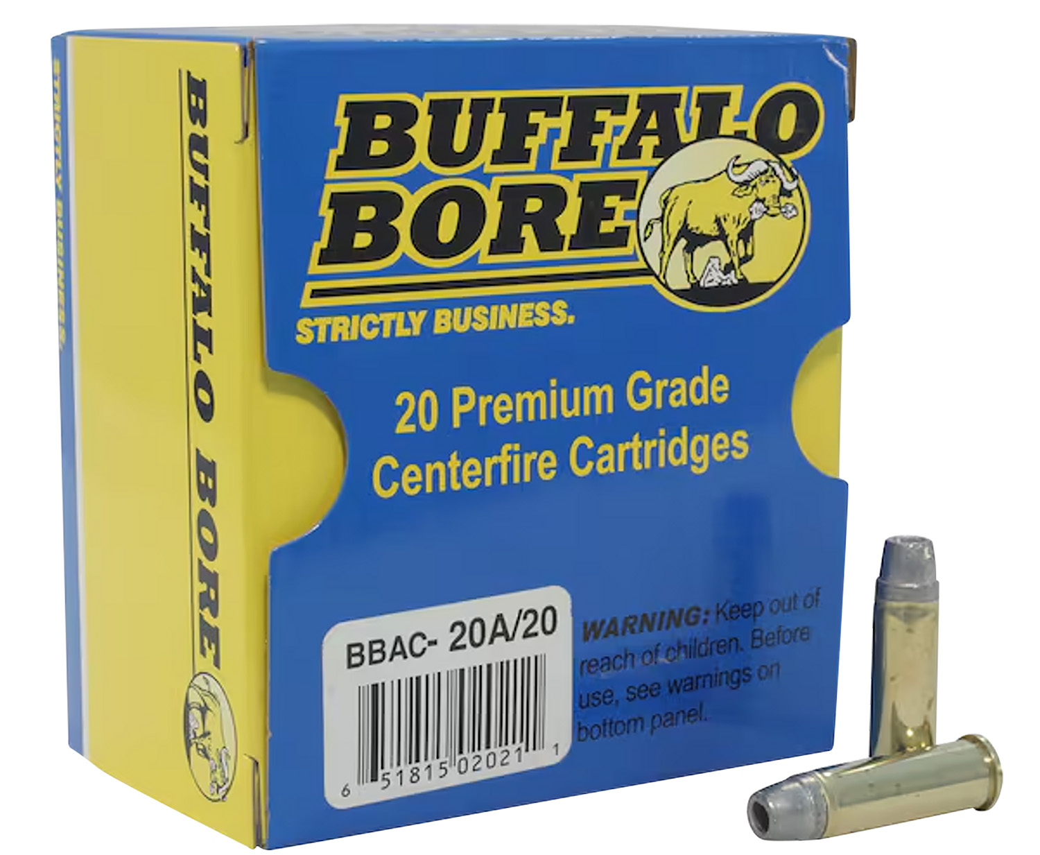 Buffalo Bore Ammunition 20A20 Heavy Strictly Business 38Special +P 158gr Soft Cast Hollow Point 20 Per Box/12 Case