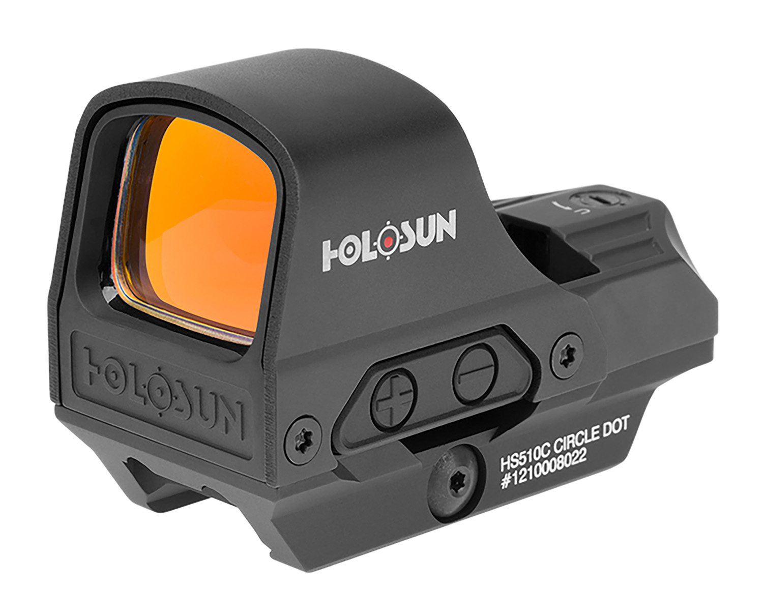 Holosun HS510C 510 Black 1x, 2 MOA Red Dot/65 MOA Circle Reticle