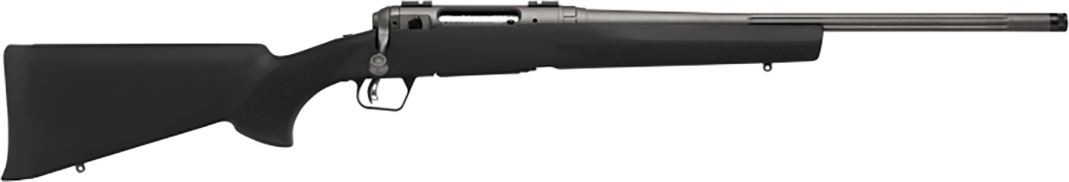 Savage Arms 58266 110 Trail Hunter Lite Full Size 223 Rem 4+1 20" Fluted/Threaded Barrel, Drilled & Tapped Steel Receiver, Black Fixed Synthetic Stock