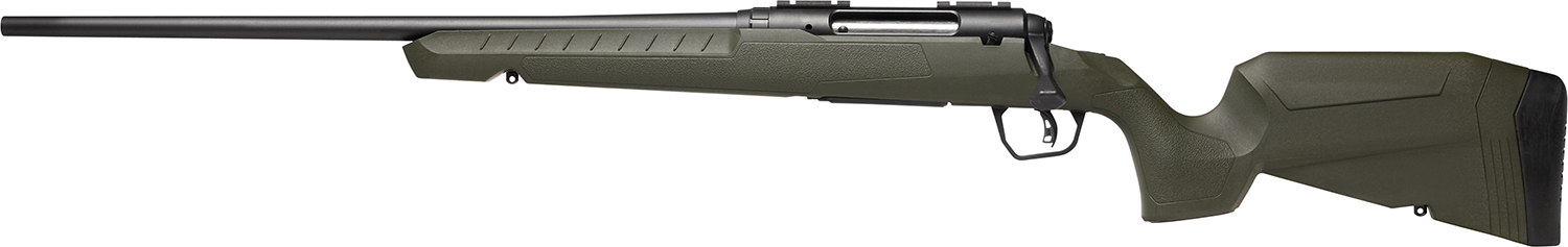 Savage Arms 32074 Axis 2 6.5 Creedmoor 4+1 22" Matte Black Sporter Barrel, Matte Black Drilled & Tapped Steel Receiver, Fixed Green Synthetic Stock, Left Hand